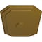 Ekena Millwork Felix Ceiling Medallion, Hand-Painted Gold, 25 1/4"W x 17 1/4"H x 1 3/4"P CM25FEGLS - alternate 4